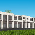 Commercial Complex Featuring FENDI Storefronts And Modern Glass Facade