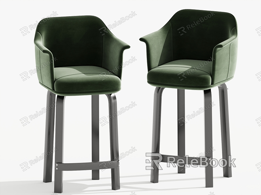 Modern Bar Chair Single Chair High Stool model