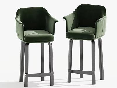 Modern Bar Chair Single Chair High Stool 3d model