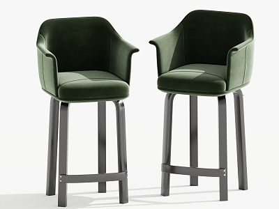 Modern Bar Chair Single Chair High Stool 3d model