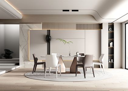 Modern Restaurant 3d model