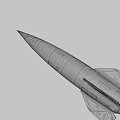 rocket explodes in germany 3d model