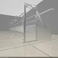 Self Locking Anti Return Cattle Restraint Gate Agricultural Equipment for Livestock Passage