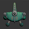 Modern Spaceship Cartoon Spaceship Animation Spaceship 3d model
