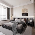 Light Luxury Bedroom 3d model