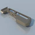 Durable Gray Kitchen Appliance Component With Multiple Holes And Smooth Surface