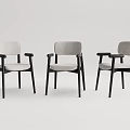 Modern Dining Table and Chair Combination Dining Table and Chair 3d model