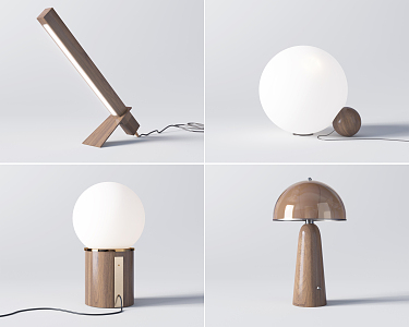 Modern table lamp 3d model