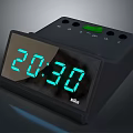 Smlig Black Digital Clock Electronic Device With Clear LED Time