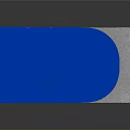 Blue Boxing Stand With Red Punching Ball And Flame Graphics On Platform Base