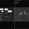 Commercial Equipment Structural Design Drawings With Various Metal Frames Brackets And Panels
