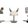 Modern Alien Table Lamp Children's Room Table Lamp 3d model