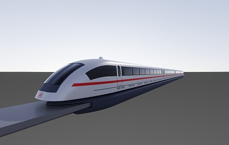 modern maglev train 3d model