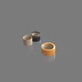 Essential Hardware Tools Adhesive Tape in Different Colors Beige Black and Orange 3d model