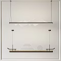Modern Pendant Light With Sleek Linear Design For Contemporary Interior Decor 3d model