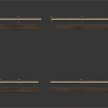 Train Track Components With Brown And Beige Multiple Units Design