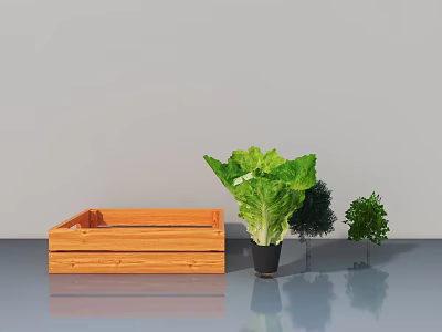 Comfortable Wooden Outdoor Chair For Garden Patio With Green Plants And Durable Design 3d model