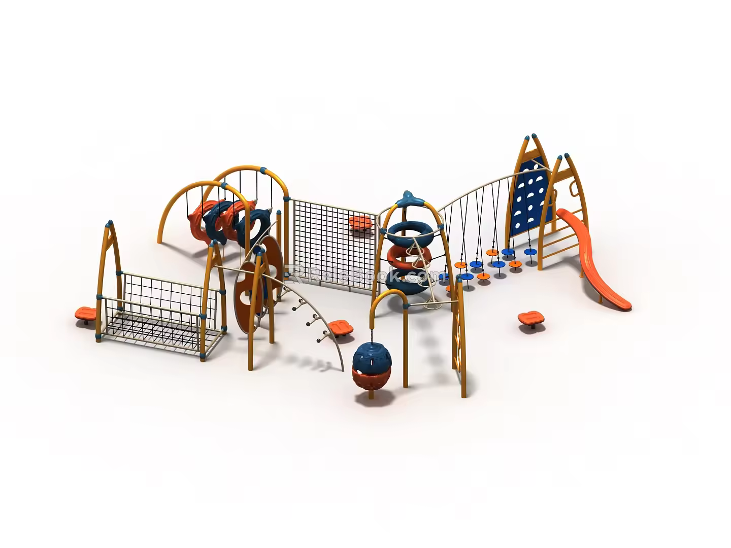 Modern Slide Climbing Amusement Equipment 3d model