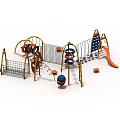 Modern Slide Climbing Amusement Equipment 3d model