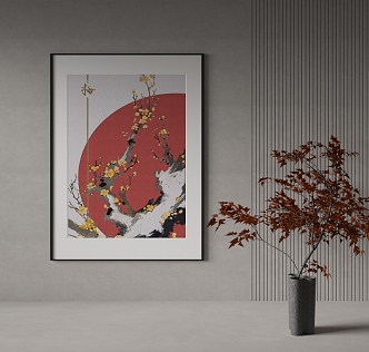 New Chinese Decorative Painting 3d model