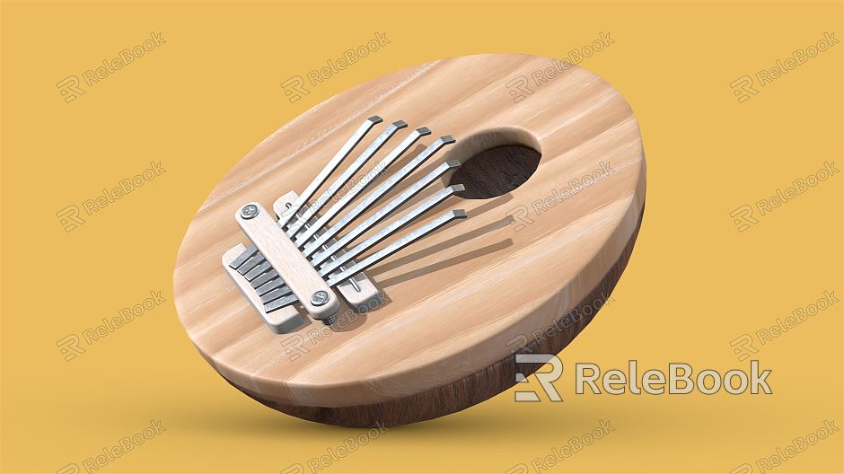 Modern Musical Instrument Thumb Piano Percussion model