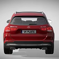 Red Mercedes Benz AMG SUV With Sporty Front Grille And LED Headlights