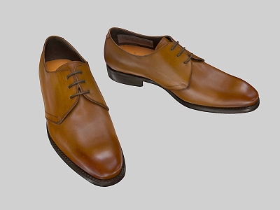 Modern leather shoes 3d model