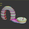 3D Modeling Equipment For Crafting Curved White Architectural Glass Models