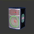 Black Design Computer Speaker With Metal Mesh Grille And Portable Handle For Desktop Multimedia Audio