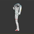 Space Exploration Astronaut Suit with Advanced Materials and Modern Technical Features