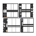Modern Wardrobe Design With Sliding Doors Hanging Sections And Storage Spaces 3d model