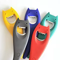 Colorful Cartoon Animal Design Bottle Openers with Smile Face and Teeth for Home Kitchen Use