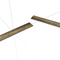 Two Vintage Metal Rulers with Clear Measurement Markings on White Surface