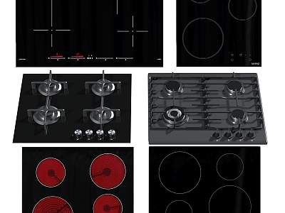 Modern Kitchenware Hob Rack Induction Cooker Gas Stove IKEA 3d model