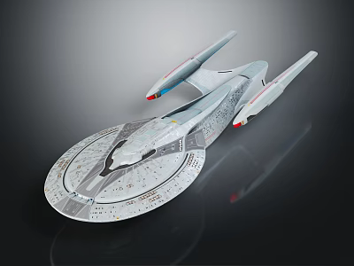 Futuristic Interstellar Starship Design With Streamlined Body Engines Wings And Detailed Structures 3d model
