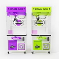Colorful Doraine Clock Claw Machines With Playful Design As Fun Play Equipment