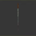 Functional Blue Green Long Equipment With Orange Accents Smoke Emission And Decorative Parts