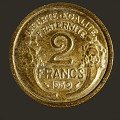 Franc coin coin gold coin currency 3d model