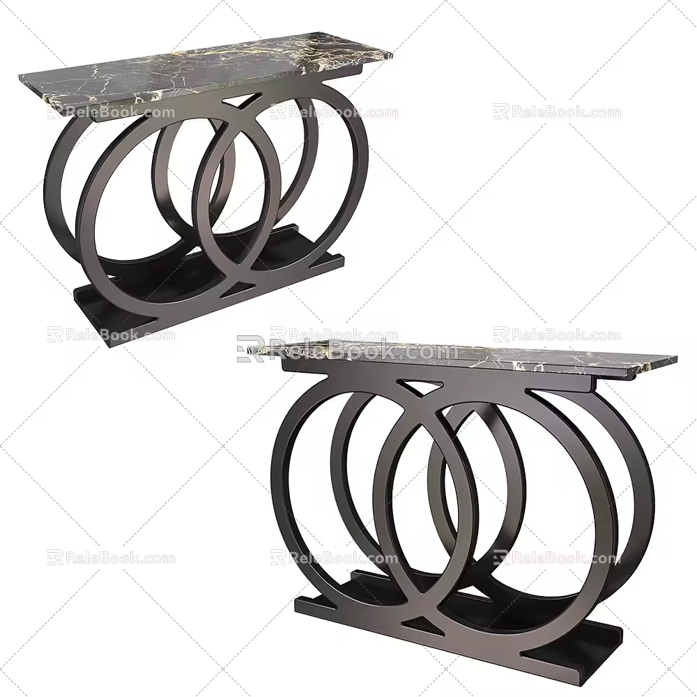 Console modern duanjing clause case 3d model
