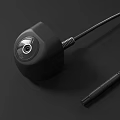 Black Projection Monitoring Device With Sharp Lens And Integrated Cable