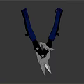 Heavy Duty Hardware Cutting Pliers With Blue Handle And Sharp Metal Blades