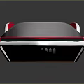 Sleek Modern Watercraft With Red Black Exterior Transparent Windshield And Brown Seats