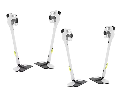 Modern White And Black Daily Electrical Appliances With Adjustable Stands And Stable Bases 3d model