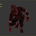 Black Panther Superhero In Crouching Pose With Sleek Black Suit And Silver Stripes