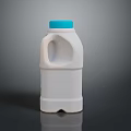 White Plastic Household Product Bottle With Blue Cap And Handle For Daily Use