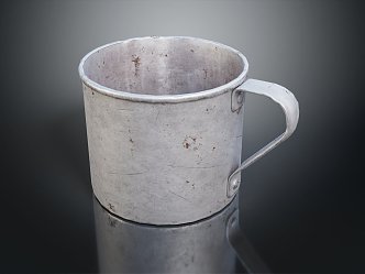 Industrial LOFT cup iron cylinder handle cylinder coffee cup 3d model