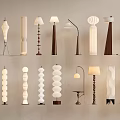 -Quiet Middle Ancient Floor Lamp Combination 3d model