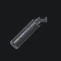 High Quality Tactical Weapon Magazine With Black Metal Textured Cylinder Construction