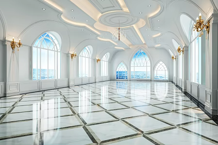 Jianou Banquet Hall Hotel Banquet Hall Wedding Multi-function Hall Wedding Hotel 3d model