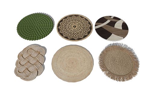 Modern Round Carpet 3d model